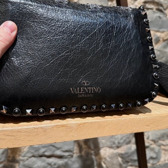 Valentino Black Star Crystal Rolling Rockstud Crossbody Bag - Picture 5 of 16